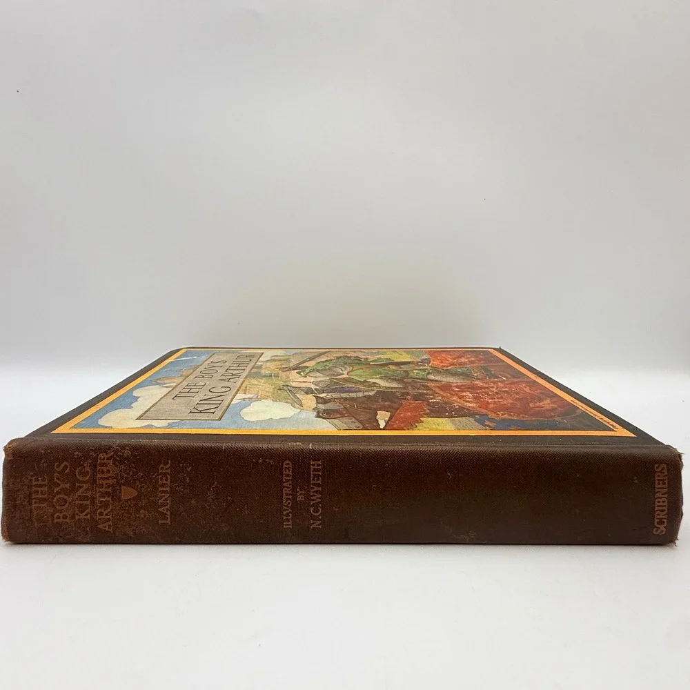 The Boys King Arthur Sidney Lanier NC Wyeth Illustrated Complete 1922 Scribners